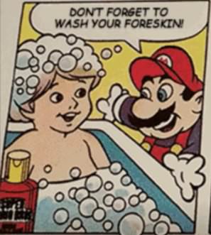 mario don t forget to wash your foreskin - Dont Forget To Wash Your Foreskin!