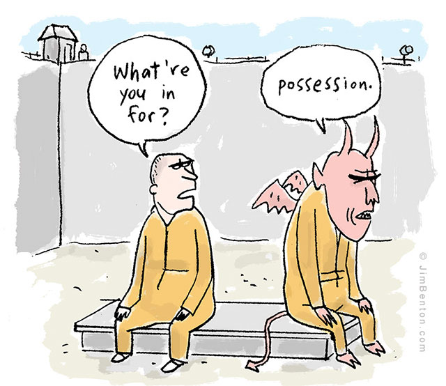 summer funnies - What're you in for? possessi Jim Benton.com