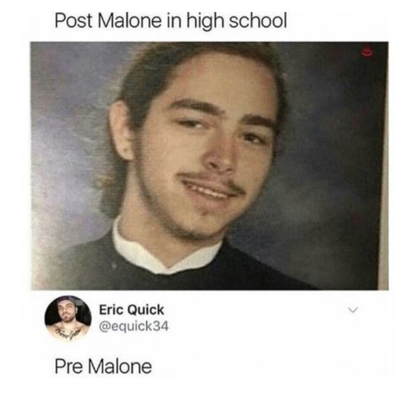post malone high school - Post Malone in high school Eric Quick Pre Malone