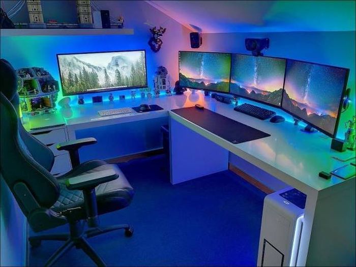 gaming room setup