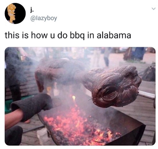asians get to area 51 meme - this is how u do bbq in alabama