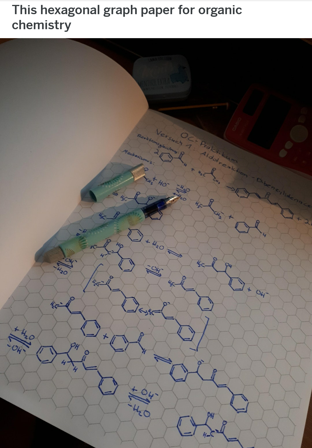 oddly satisfying chemistry notebook