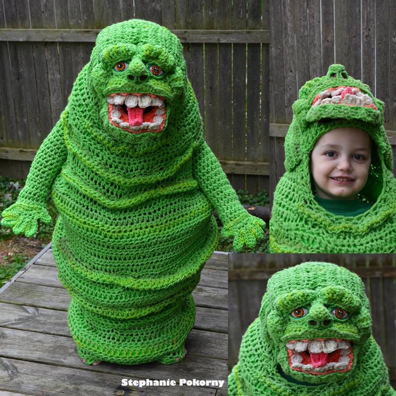 mom crochets halloween costumes - Stephanie Pokorny