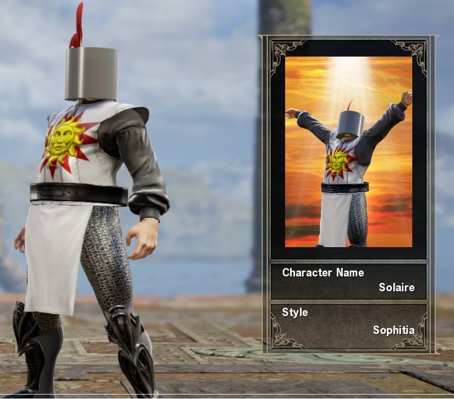 Solaire of Astora from Dark Souls