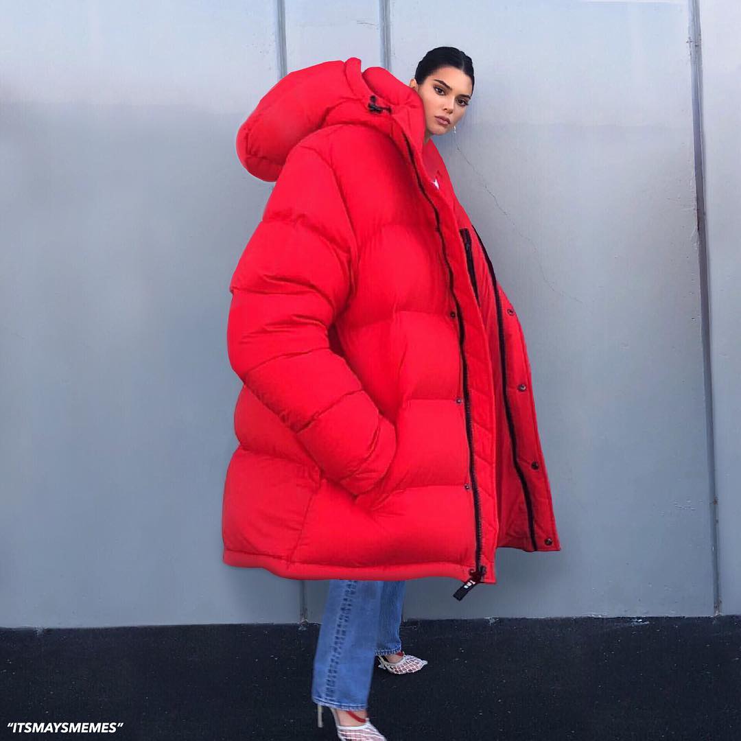 random pic kendall jenner oversized jacket - "Itsmaysmemes"