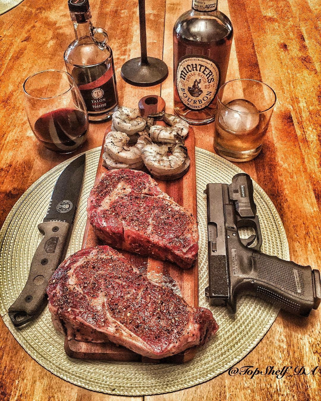 guns and meat