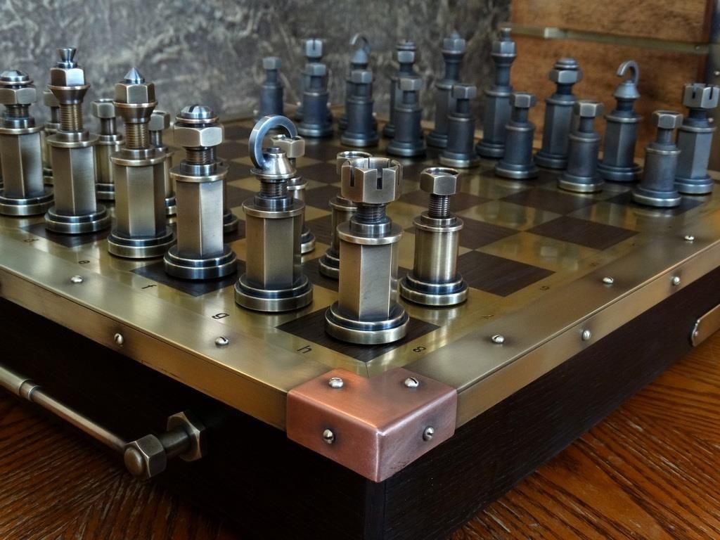 steampunk chess set