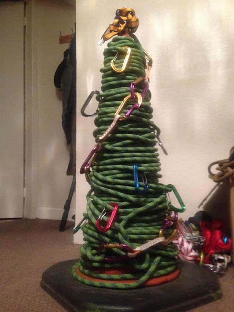 unique climbing christmas tree