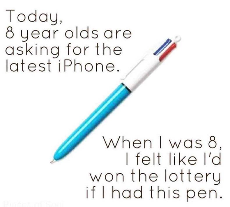 pen - Today, 8 year olds are asking for the latest iPhone. When I was 8, I felt I'd won the lottery if I had this pen.