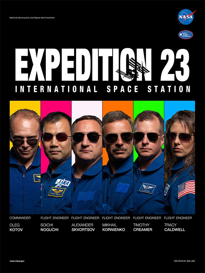 nasa expedition poster - National Aeronautics and Space Administration Nasa Expedition 23 International Space Station Commander Oleg Kotov Flight Engineer Flight Engineer Flight Engineer Flight Engineer Flight Engineer Soichi Alexander Mikhail Timothy Tra