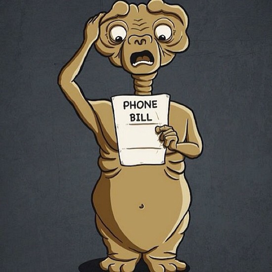 funny et - M Phone Bill
