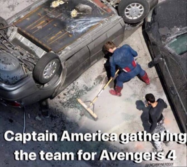 chris evans cleaning set - Captain America gatheting the team for Avengers 4 Uncannynerdcuy