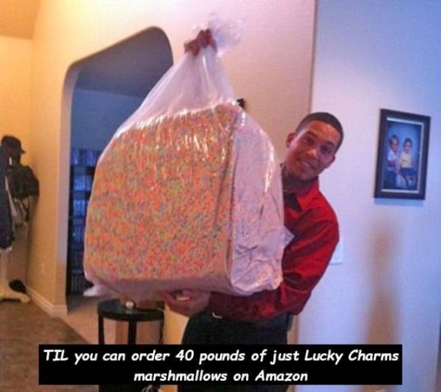 40 pound bag of lucky charms marshmallows - Til you can order 40 pounds of just Lucky Charms marshmallows on Amazon