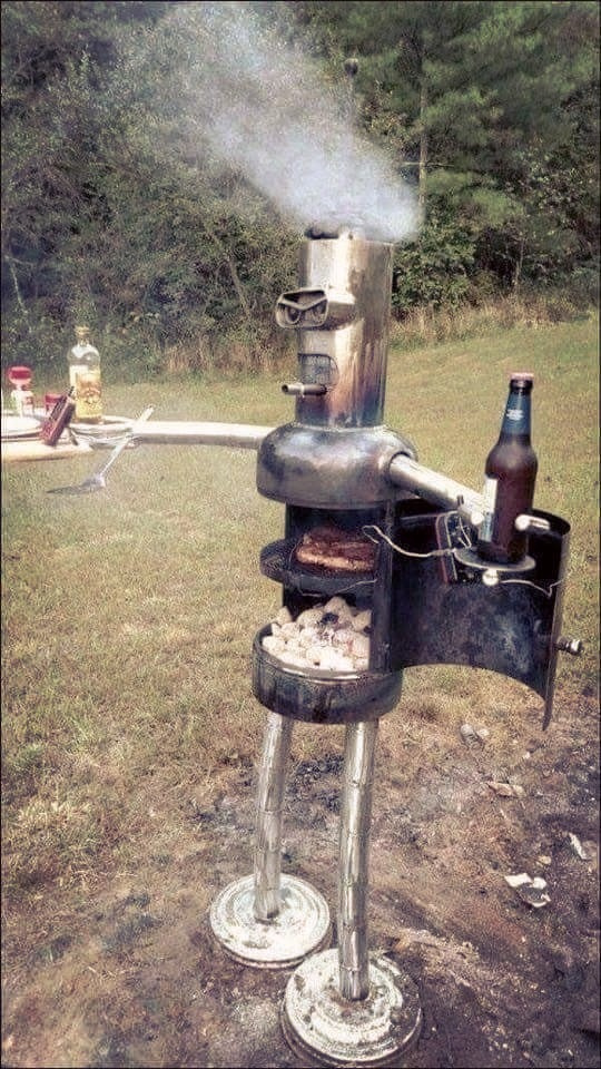 cool pic of a grill that looks like Bender from Futurama