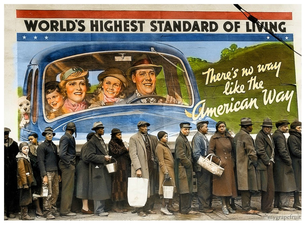 margaret bourke white breadline - World'S Highest Standard Of Living There's no way the American Way nivgrapefruit