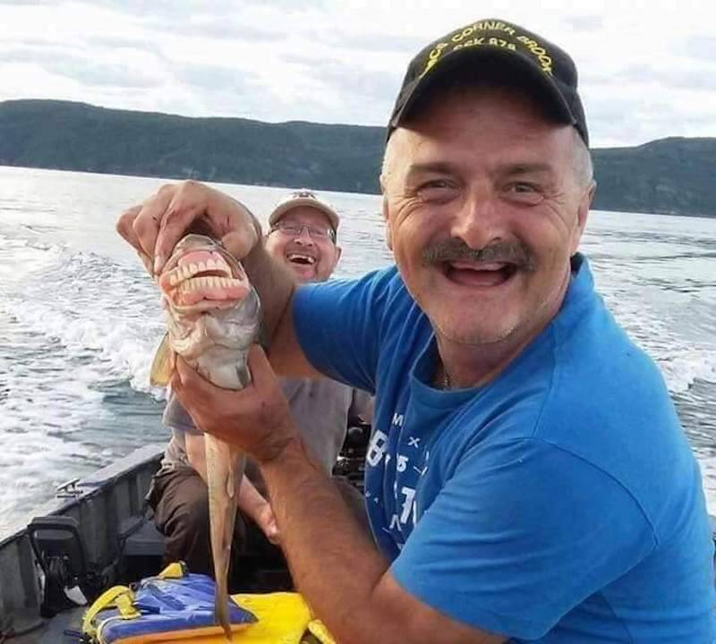 dentures in a fish