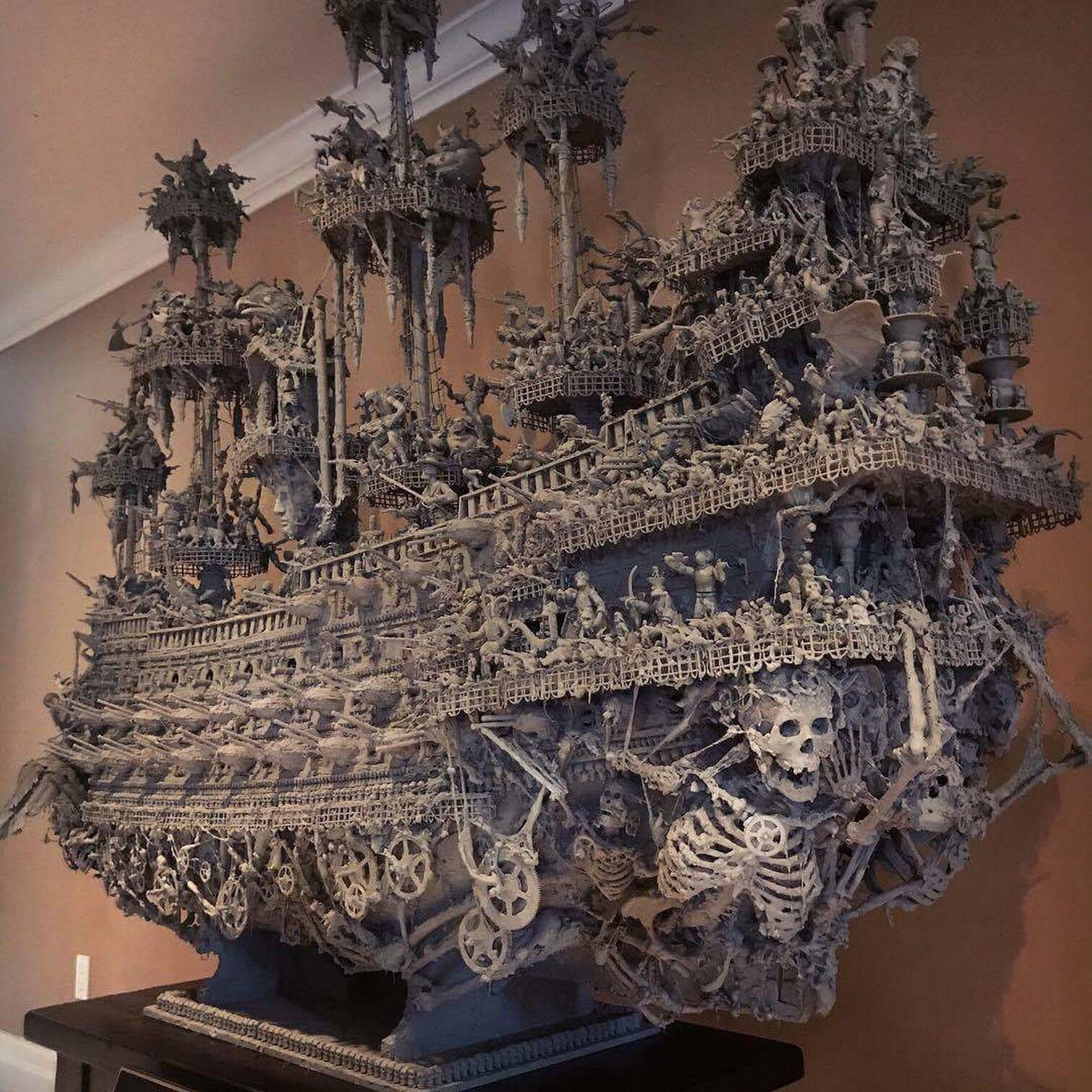 handmade ghost ship - In
