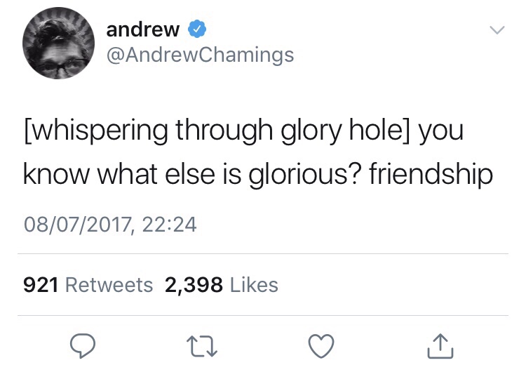 random pics - josh allen tweet - andrew whispering through glory hole you know what else is glorious? friendship 08072017, 921 2,398
