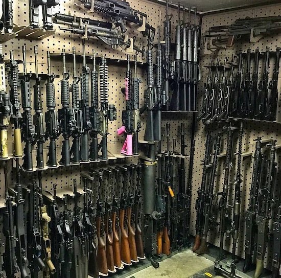 walls of guns