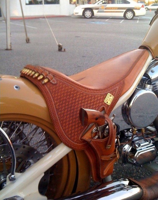cool pic motorcycle seat with gun holster