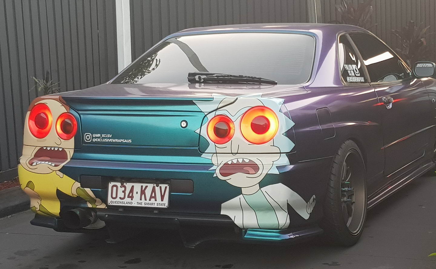 random rick and morty skyline - Supe Exclusivewrapsaus 034 Kav .Queensland The Smart State,