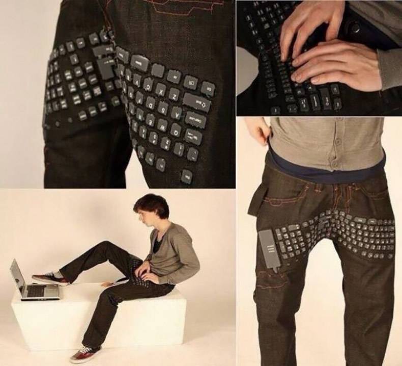 keyboard that is built into the pants