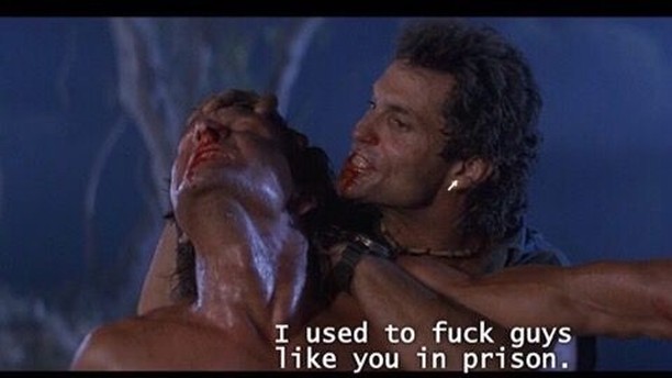road house i used to fuck guys like you in prison - I used to fuck guys you in prison.