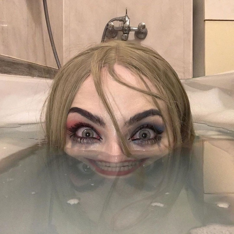 creepy eyes in the bathtub