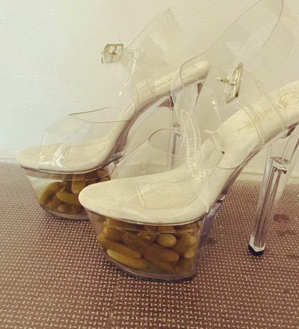 cool random pics - stripper heels with pickles