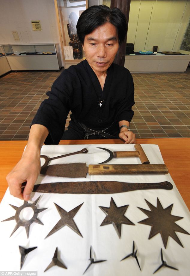 Japan's last ninja, (that we know of), Jinichi Kawakami, showing his weapons. What if every country has ninjas and we only know about Japan’s because they’re the worst?
