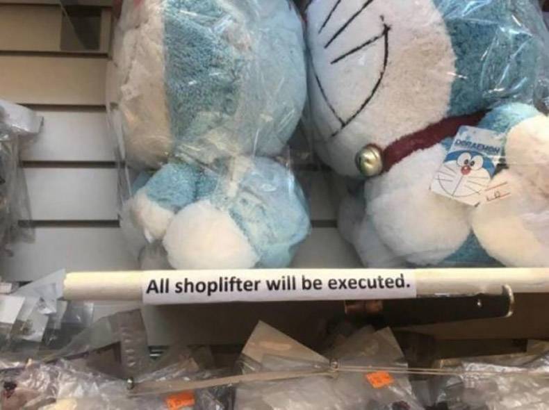 doraemon cursed - a Vadwoy All shoplifter will be executed.
