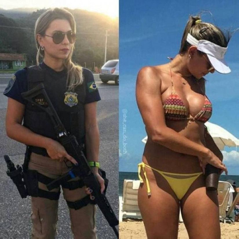 Beautiful Women In and Out of Uniform