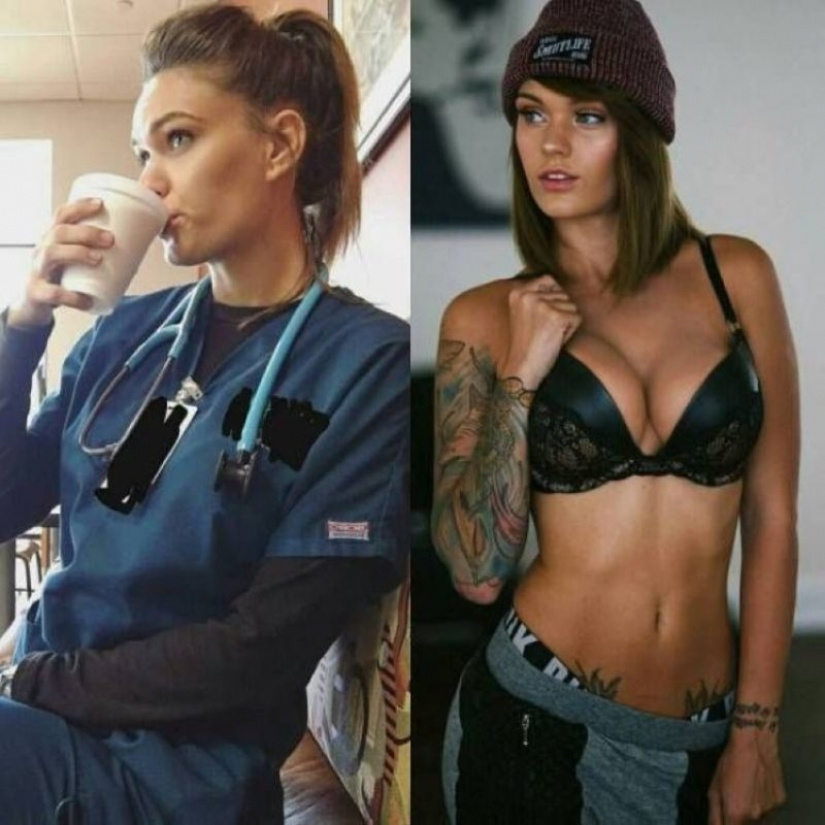 Beautiful Women In and Out of Uniform