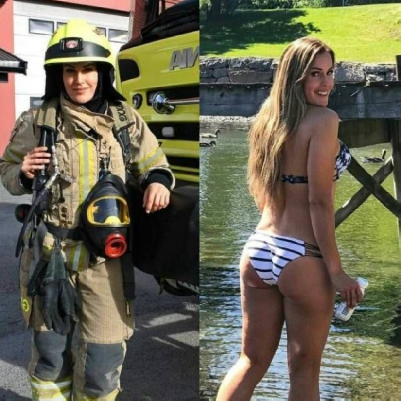 Beautiful Women In and Out of Uniform