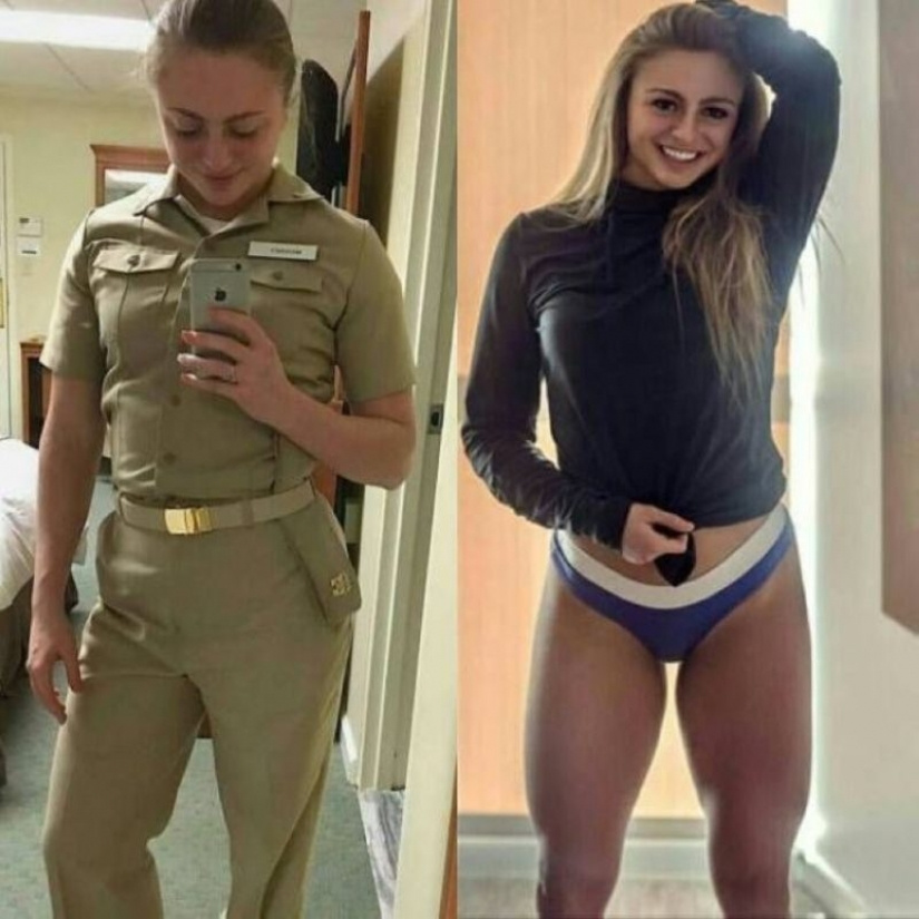 Beautiful Women In and Out of Uniform