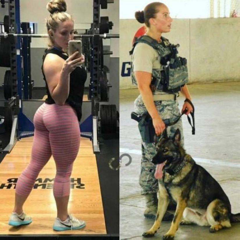 Beautiful Women In and Out of Uniform