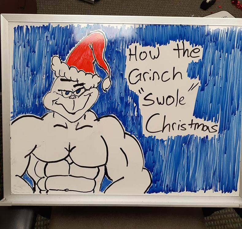 cartoon - How the Grinchi "swole 1 Christmas Xabari