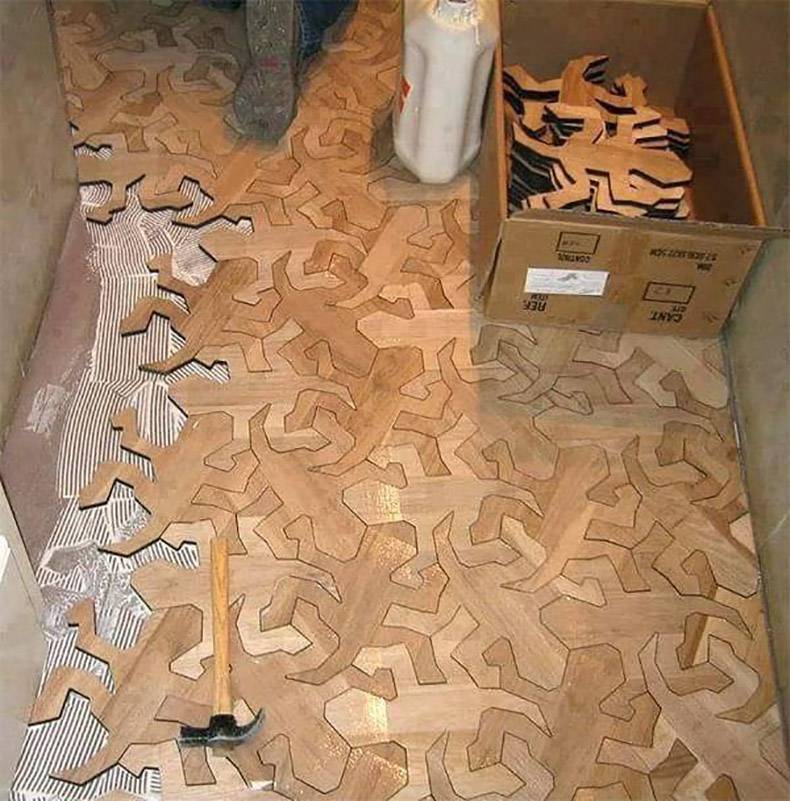 mc escher floor tiles