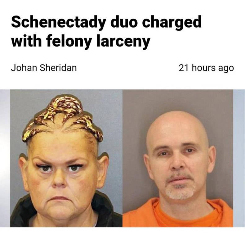 head - Schenectady duo charged with felony larceny Johan Sheridan 21 hours ago