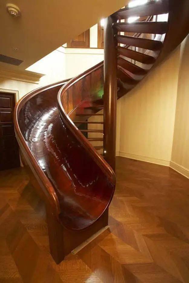 spiral staircase slide