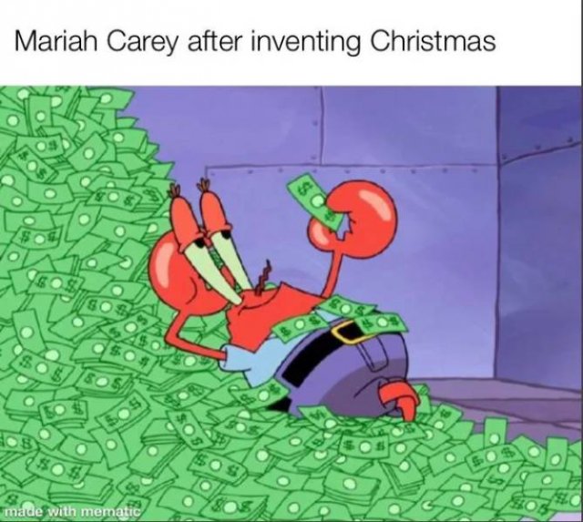 companies after inventing meme - Mariah Carey after inventing Christmas Sos 05 made with mematic
