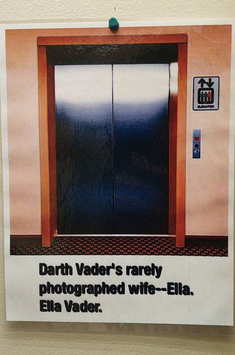 darth vaders rarely photographed wife - Elevator Darth Vader's rarely photographed wifeElla. Ella Vader.