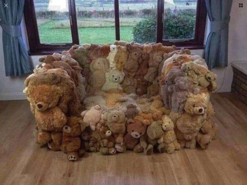 random pics - teddy bear sofa - 8