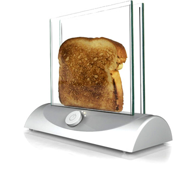 Heated glass toaster. Now that is cool