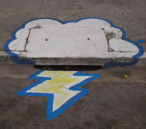 Storm Drain Graffiti.