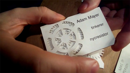 Unusual business cards.