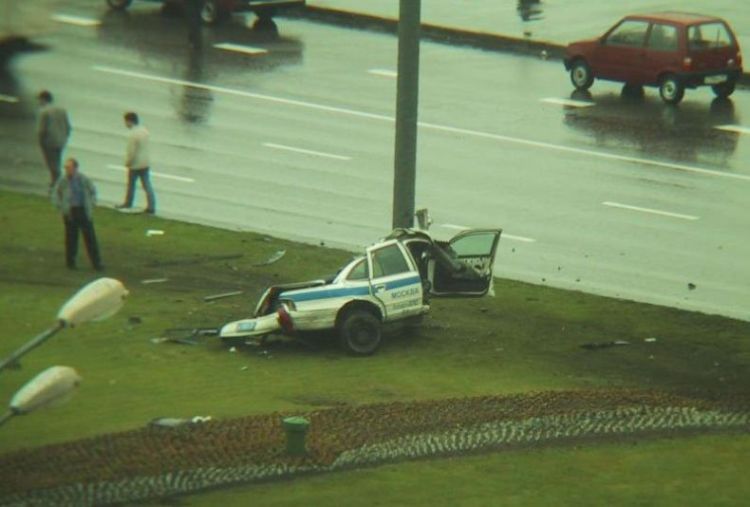 Crashed Cop Cars
