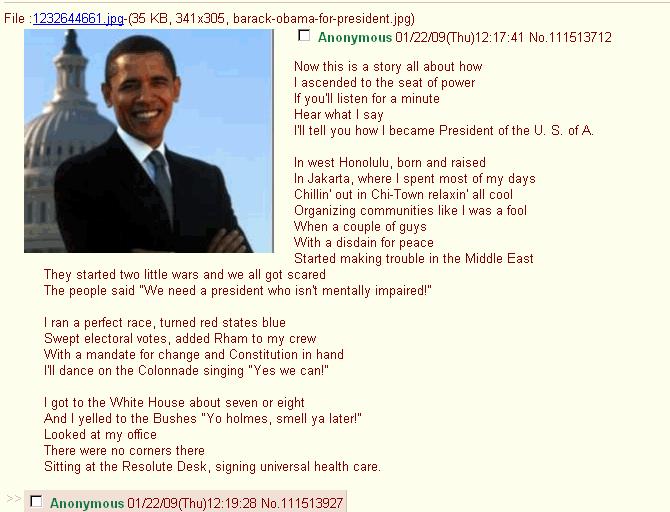Obama's story, as told by the Fresh Prince.