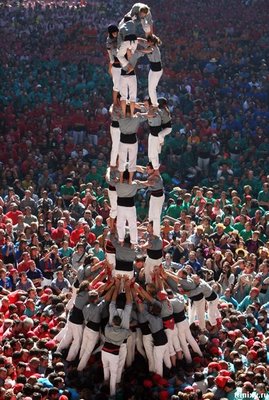 Amazing Human towers in Spain