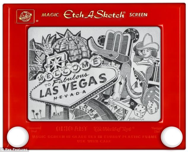 Retro chic: The artists celebrated the gambling capital of the world, Las Vegas, in this work